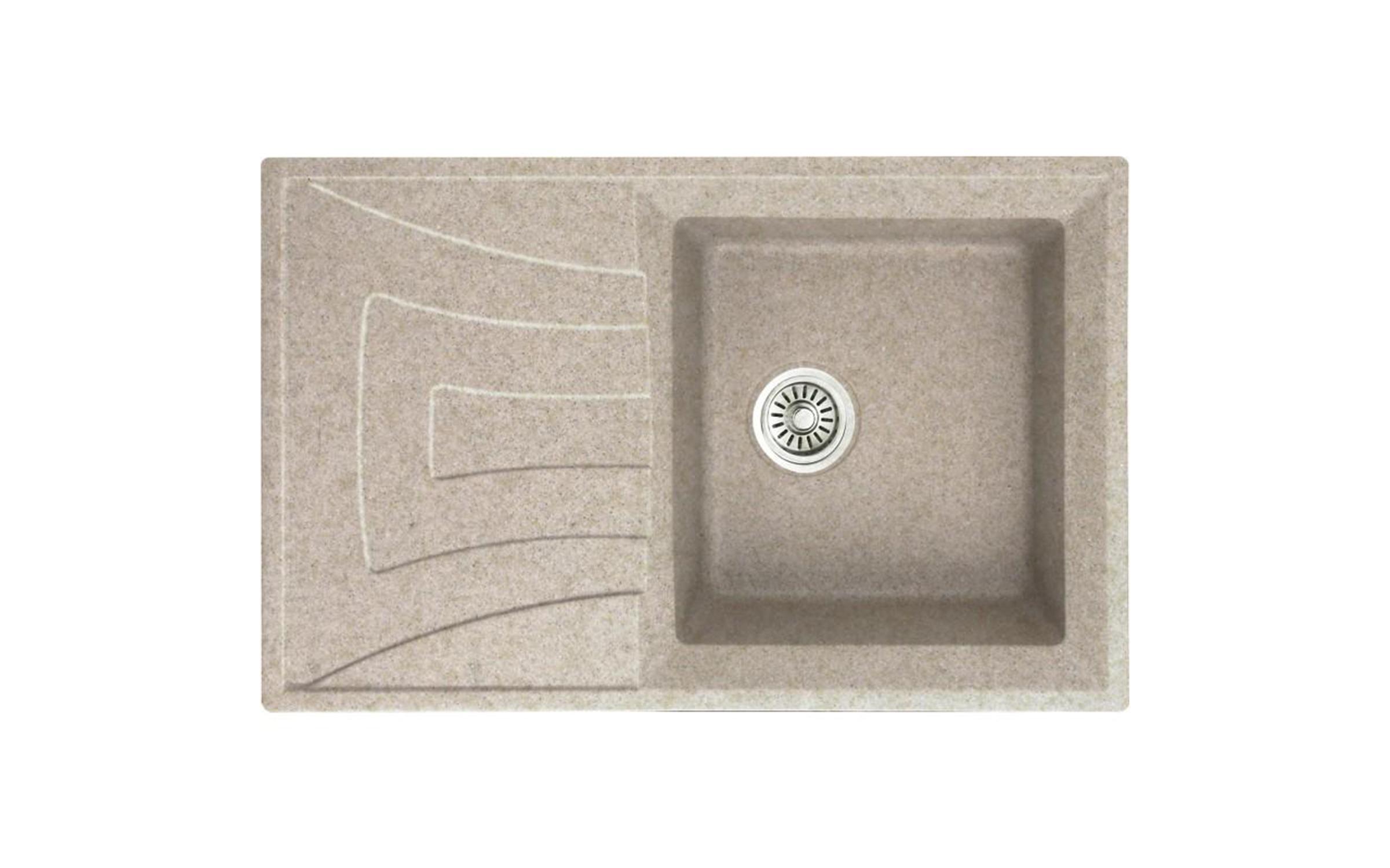 Granite sink ICGS8104, sandy, depth 18 cm  1